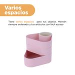 Organizador-De-Escritorio-MINISO-Organizador-De-Escritorio-3-Niveles-Giratorio-Pl-stico-Rosa-5-25095