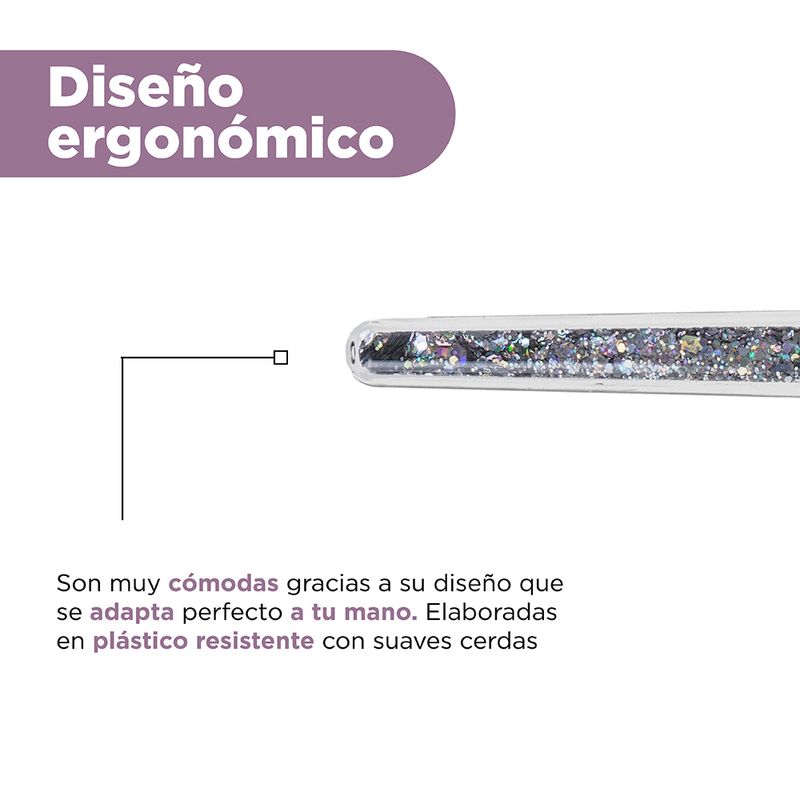 Kit-Brochas-De-Maquillaje-Con-Cosmetiquera-Miniso-Dise-o-Glitter-Sint-ticas-Plateadas-6-Piezas-4-25207