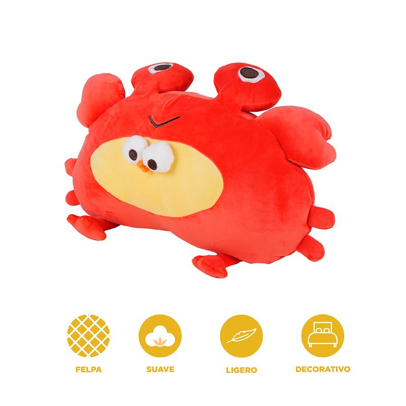 Peluche-Miniso-DunDun-Disfrazado-De-Cangrejito-Felpa-Rojo-4-25222