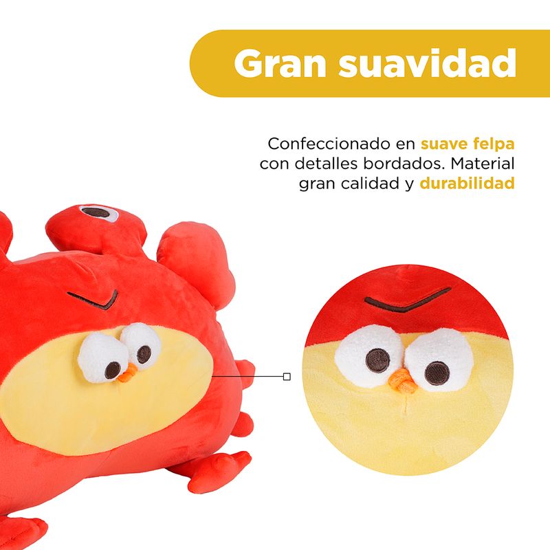 Peluche-Miniso-DunDun-Disfrazado-De-Cangrejito-Felpa-Rojo-5-25222