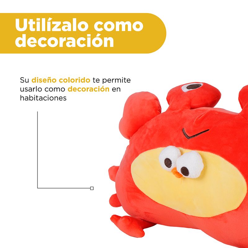 Peluche-Miniso-DunDun-Disfrazado-De-Cangrejito-Felpa-Rojo-7-25222