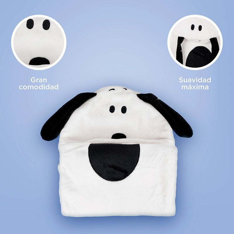 Manta-Con-Capucha-Snoopy-100-Poli-ster-Blanca-5-25233