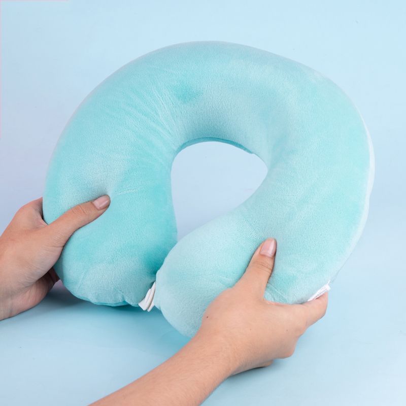 Almohada-De-Viaje-Miniso-Memory-Foam-Textil-Verde-Aqua-2-25234