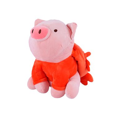 Peluche Miniso Cerdita Gigi Disfrazada De Cangrejito Felpa