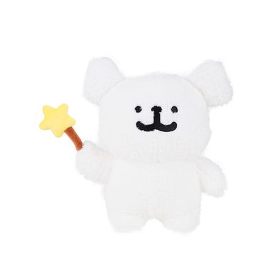 Peluche Miniso Perrito Maltese Con Varita De Estrella Felpa Blanco