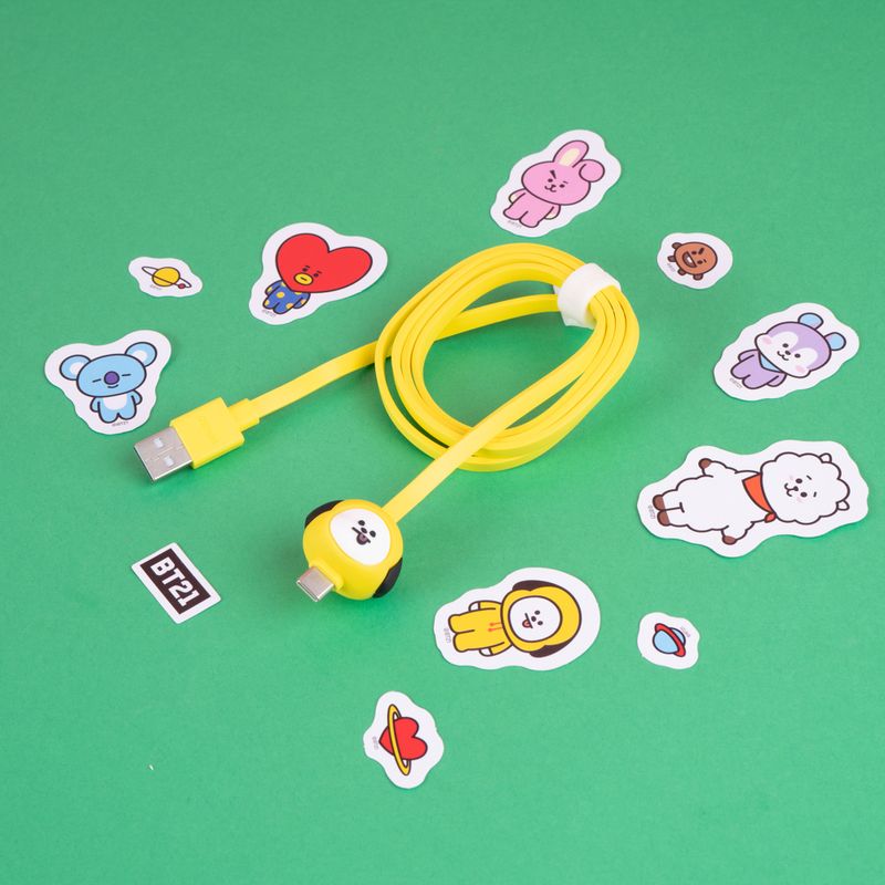 Cable-De-Carga-R-pida-BT21-Chimmy-Tipo-C-Reforzado-En-Nailon-Amarillo-15-W-4-25327