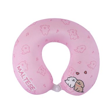 Almohada De Viaje Miniso Maltes Memory Foam Rosa