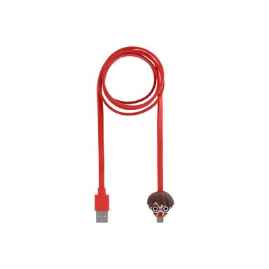 Cable De Carga Rápida Y Datos Harry Potter USB A Tipo C Sintético Rojo 15 W