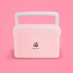Organizador-De-Plastico-Para-Medicina-De-Dos-Capas-MINISO-Rosado-2-9726