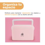 Organizador-De-Plastico-Para-Medicina-De-Dos-Capas-MINISO-Rosado-4-9726