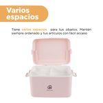 Organizador-De-Plastico-Para-Medicina-De-Dos-Capas-MINISO-Rosado-5-9726