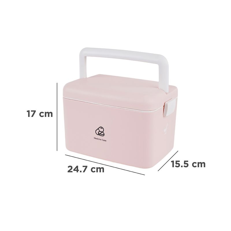 Organizador-De-Plastico-Para-Medicina-De-Dos-Capas-MINISO-Rosado-6-9726