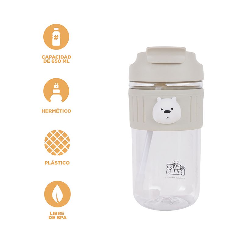 Vaso-De-Pl-stico-Con-Bombilla-Y-Tapa-De-Pico-We-Bare-Bears-Collection-We-Bare-Bears-Polar-Pl-stico-650-ml-3-10527