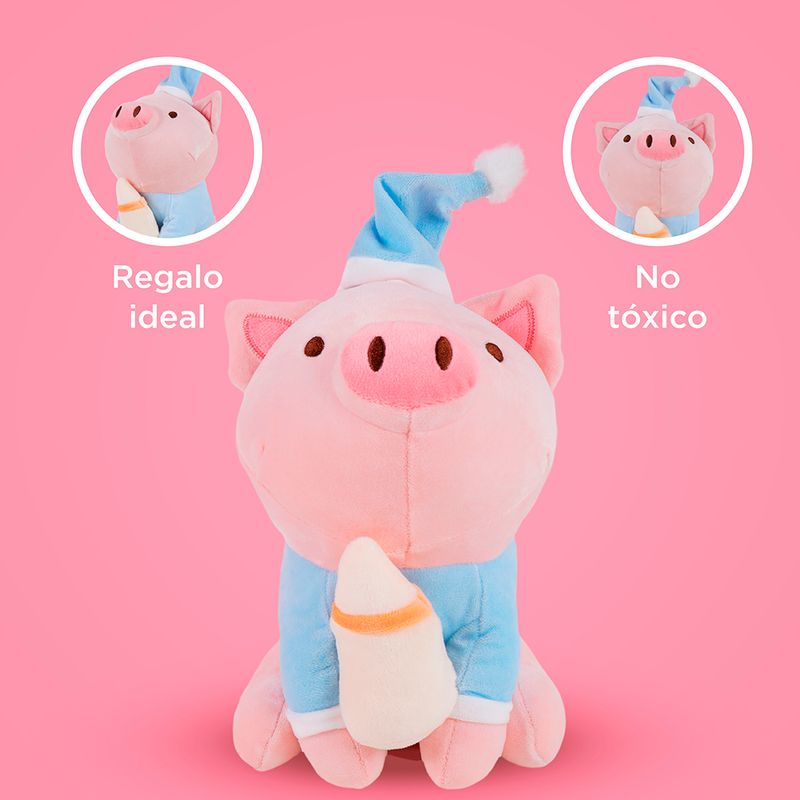 Peluche-De-Juguete-Pajamas-Pig-Series-Botella-De-Leche-Miniso-Cerdito-En-Pijama-Felpa-5-10594