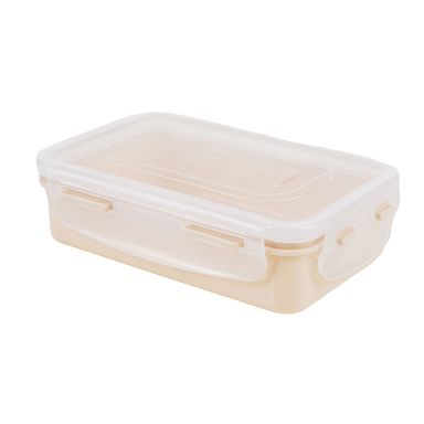 Contenedor Hermético para Comida Rectangular Beige MINISO