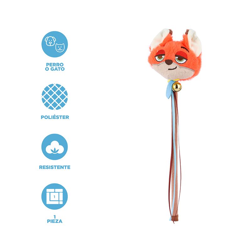Juguete-Para-Gatos-Disney-Nick-Wilde-Zootopia-Textil-Naranja-Varita-3-25692