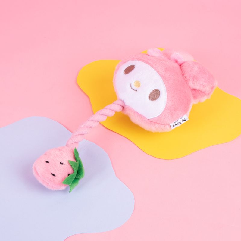 Juguete-De-Cuerda-Para-Mascotas-Con-Peluche-Sanrio-My-Melody-90-Poli-ster-10-Algod-n-Rosa-5-25783