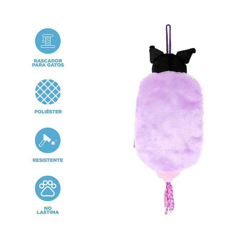 Tapete-Para-Gato-Sanrio-Kuromi-Tipo-Rascador-70-Poli-ster-29-Sisal-1-Polietileno-Morado-4-25835