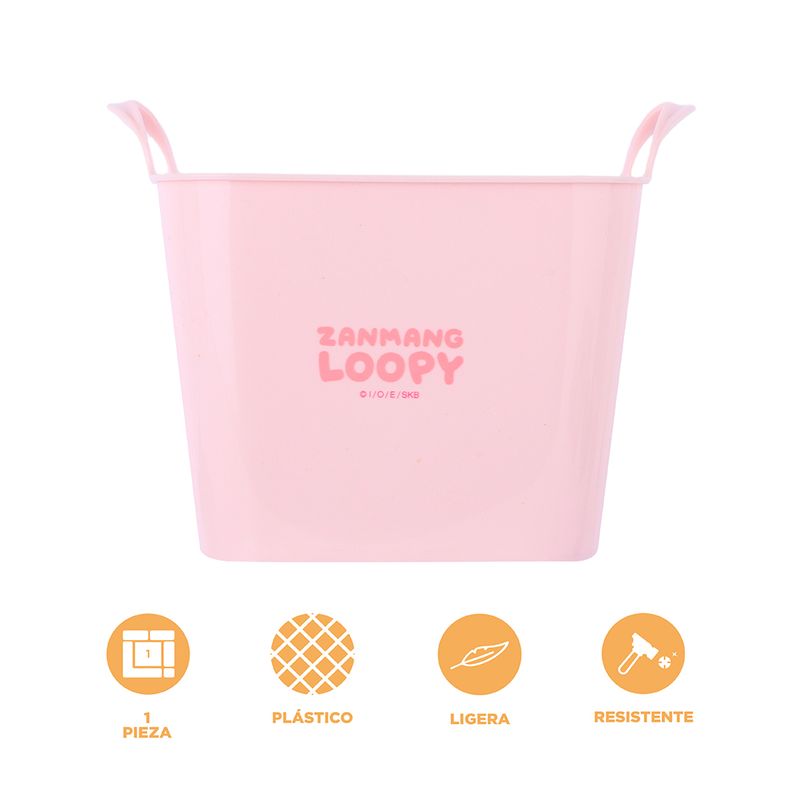 Cesta-De-Almacenamiento-Miniso-Zanmang-Loopy-Pl-stico-Rosa-3-25865