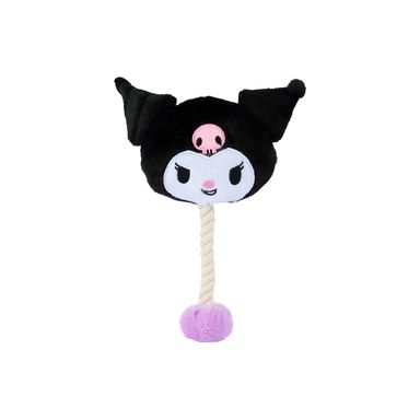 Juguete De Cuerda Para Mascotas Con Peluche Sanrio Kuromi 90% Poliéster, 10% Algodón Negro