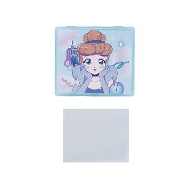 Estuche Con Papel Absorbente Para Grasa Facial Disney Cenicienta Princesas Manga 100 Piezas