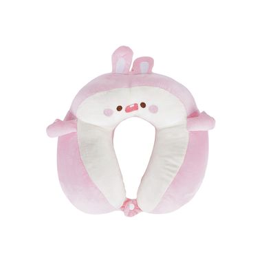Almohada De Viaje Miniso Conejita Textil Rosa
