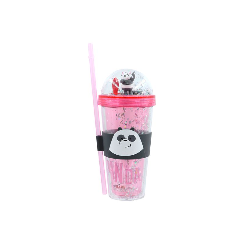 Vaso-Con-Tapa-Y-Popote-We-Bare-Bears-Panda-Music-Festival-Pl-stico-Transparente-420-ml-Doble-Capa-1-25857