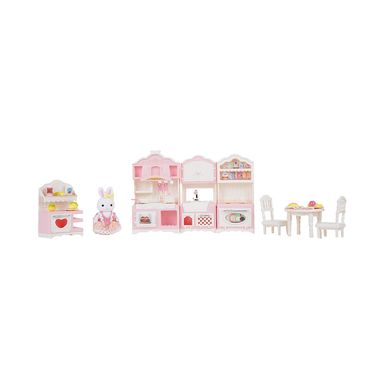 Muñeca Conejita Con Accesorios Miniso Cocinita Blanca