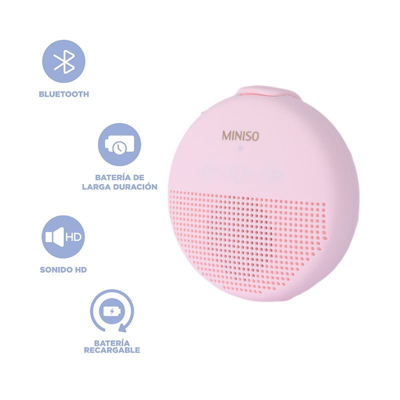 Bocina-Inal-mbrica-MINISO-Minimalista-Rosa-Redonda-4-26144