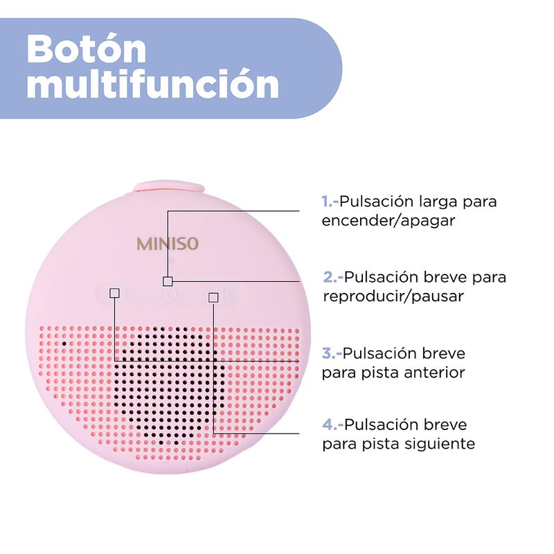 Bocina-Inal-mbrica-MINISO-Minimalista-Rosa-Redonda-5-26144