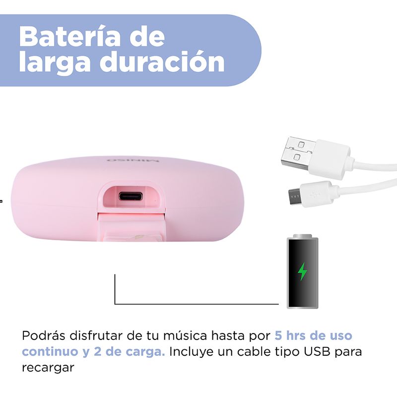 Bocina-Inal-mbrica-MINISO-Minimalista-Rosa-Redonda-7-26144