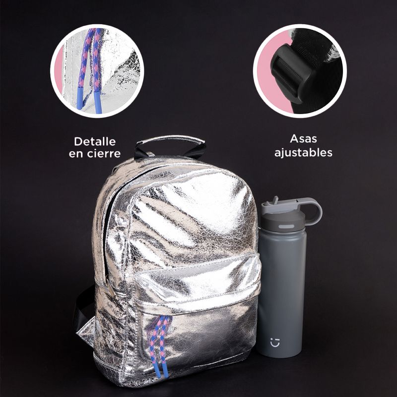 Mochila-Casual-MINISO-Textil-Plateada-6-26151