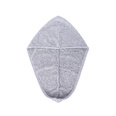 Toalla Para Cabello MINISO Jaspeada 89% Poliéster, 11% Poliamida Gris