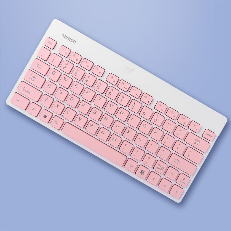 Set-De-Teclado-Y-Raton-Inalambrico-Blanco-Rosa-2-Piezas-2-8988