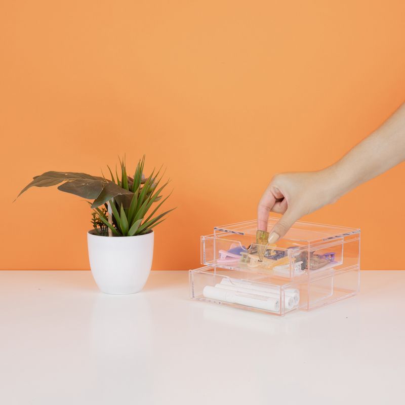 Organizador-para-Cosm-ticos-con-Cajones-Pl-stico-Transparente-17X13-2X9-7-cm-2-6042