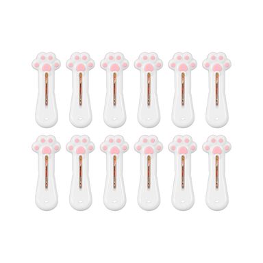 Set Pinzas Para Ropa Miniso Garritas De Gato Sintéticas Blancas 12 Piezas