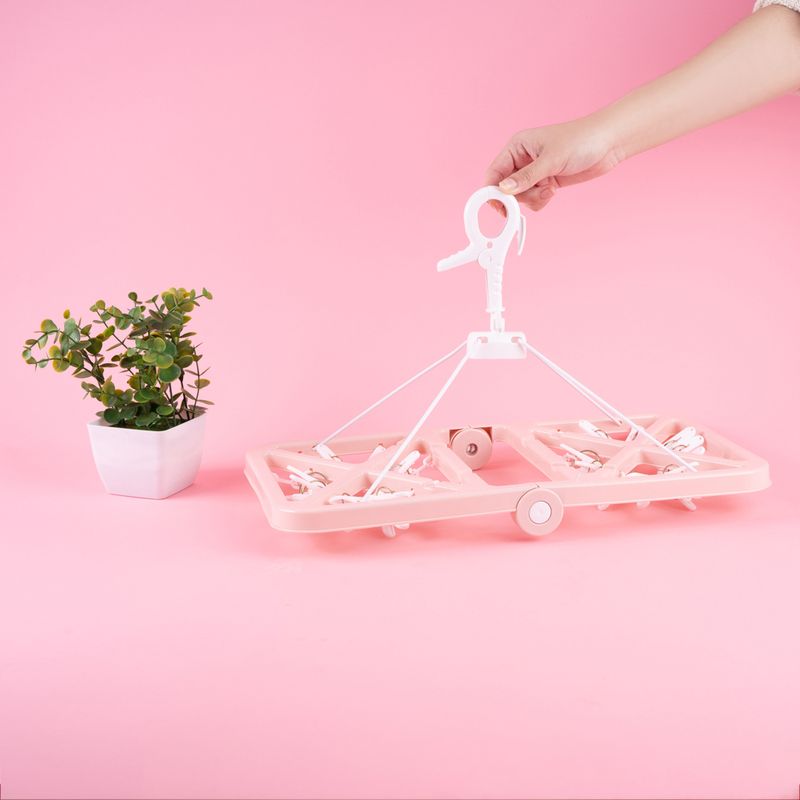 Colgante-Para-Ropa-Minimalista-Sint-tico-Rosa-32x34-cm-24-Pinzas-2-27237