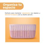 Cesta-De-Almacenamiento-Minimalista-Pl-stico-Rosa-19x11-cm-4-27591