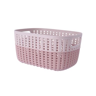 Cesta De Almacenamiento Minimalista Plástico Rosa 19x11 cm