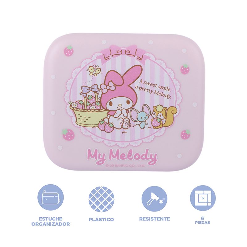 Estuche-Para-Cables-De-Carga-Sanrio-My-Melody-Multifuncional-Sint-tico-Rosa-3-27030