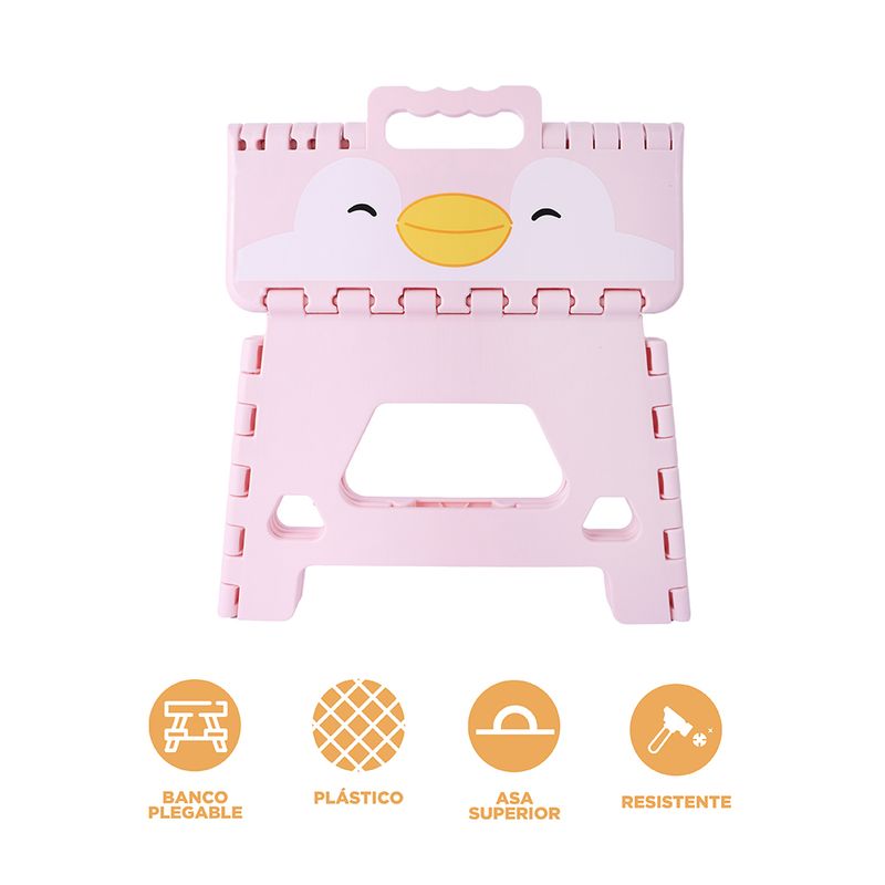 Taburete-Plegable-Sra-Miniso-Infantil-Pl-stico-Rosa-31x23-cm-3-27036