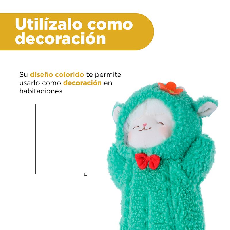 Peluche-Corderito-Con-Su-ter-Tejido-Felpa-Verde-14x33-cm-6-27040
