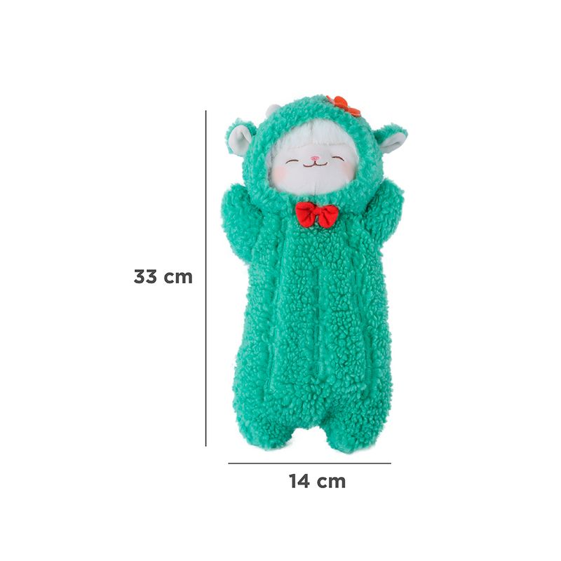 Peluche-Corderito-Con-Su-ter-Tejido-Felpa-Verde-14x33-cm-7-27040
