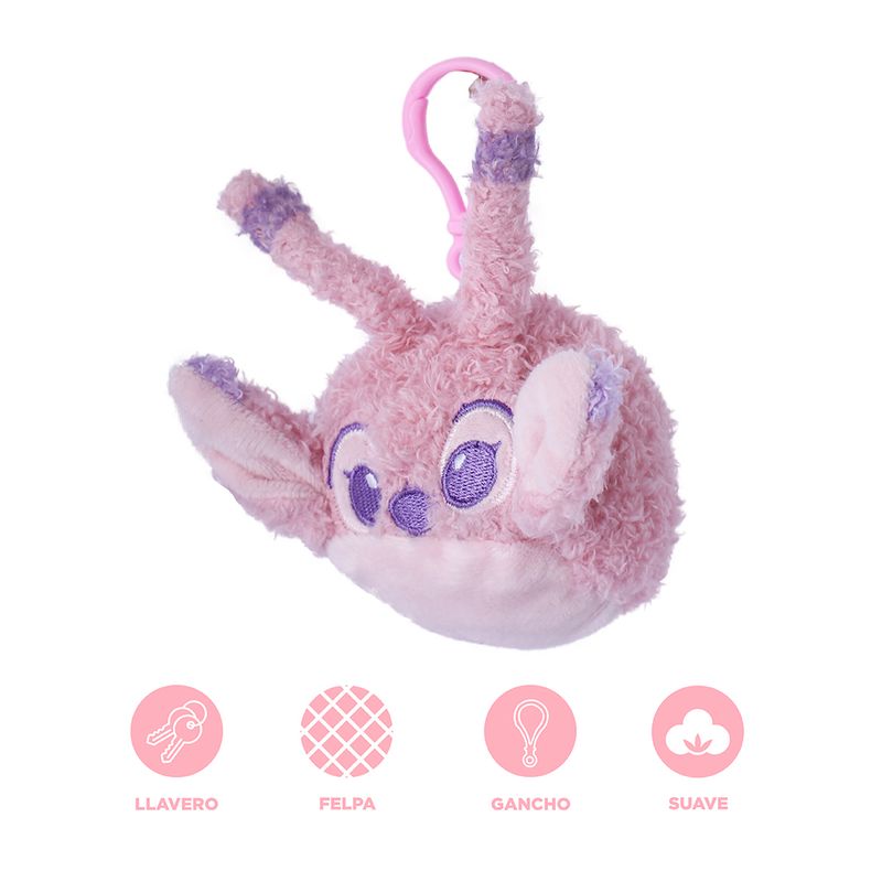 Llavero-Disney-ngel-Felpa-Rosa-11-cm-3-27323
