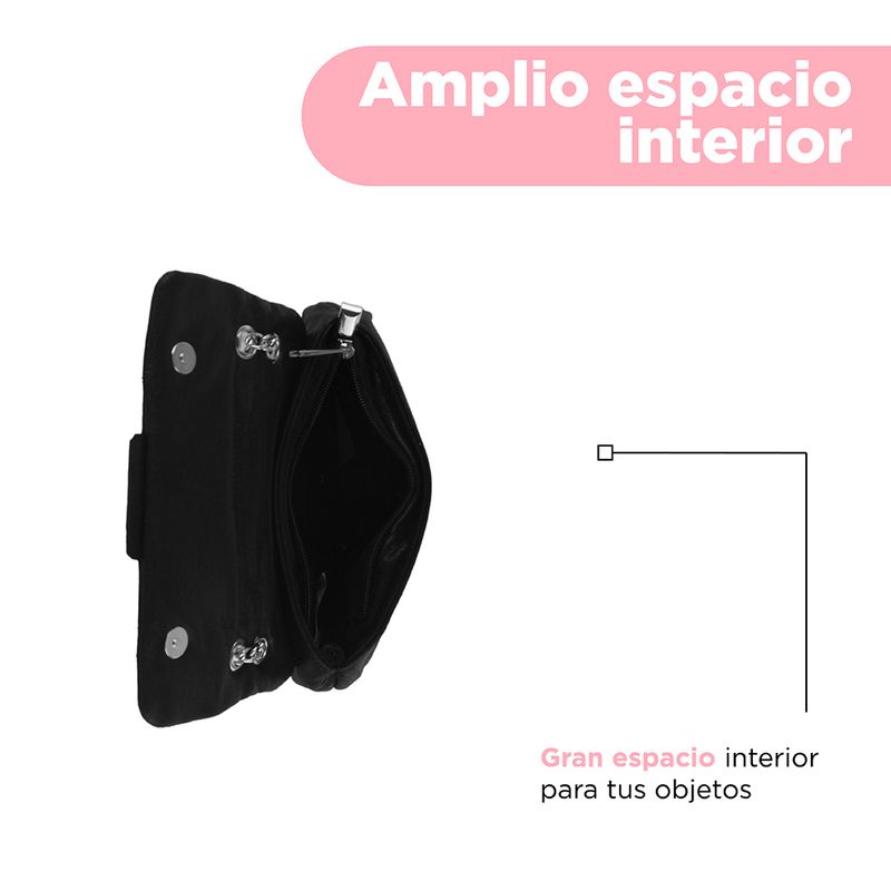 Bolso-Crossbody-Dise-o-Metalizado-100-Poli-ster-Negro-20x15x7-cm-5-27577