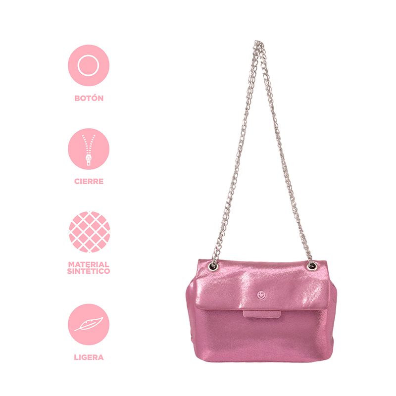 Bolso-Crossbody-Dise-o-Metalizado-100-Poli-ster-Rosa-20x15x7-cm-4-27578