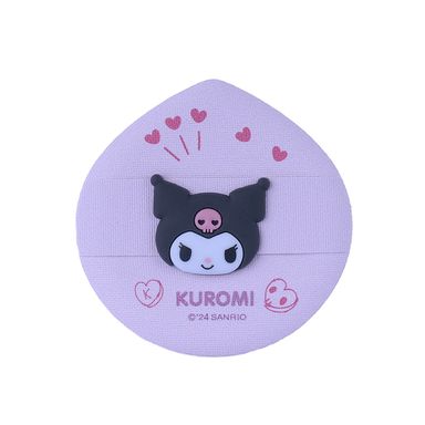 Esponja De Maquillaje Con Estuche Sanrio Kuromi Tipo Puff Rosa
