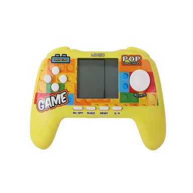 Consola De Videojuegos Retro Tipo Control Sintética Amarilla 13x9 cm