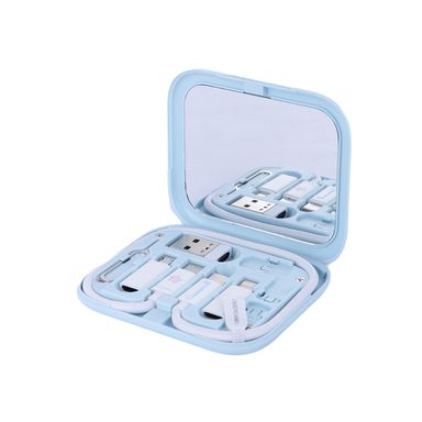 Estuche Para Cables De Carga Sanrio Cinnamoroll Multifuncional Sintético Azul