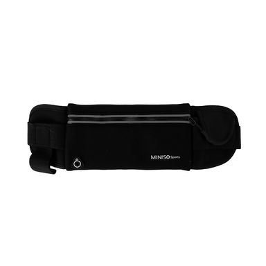 Cangurera Miniso Sports Textil Negra 39.5x10.5 cm